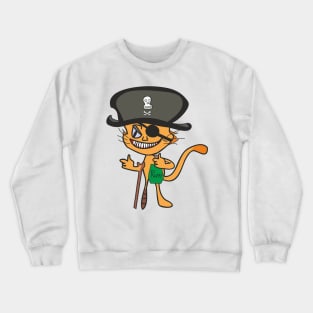 Cat pirate Crewneck Sweatshirt